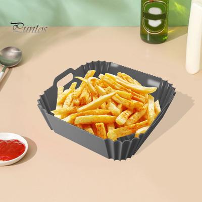 Силиконовые вкладыши для аэрофритюрницы Многоразовые квадратные вкладыши для аэрофритюрницы на 4-6 кварты Подложка для противня пищевого класса Аксессуары для аэрофритюрницы