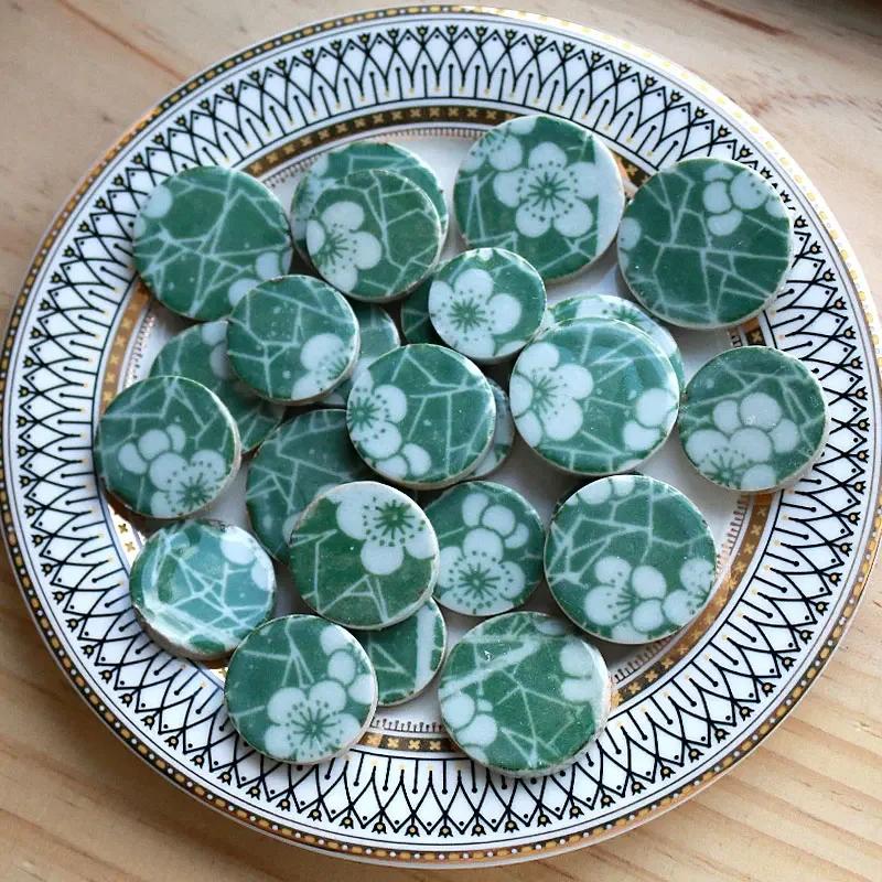 100 г Сделай сам Керамическая мозаика Стеклянное зеркало Ручная работа Орнаменты Плитка Настенные поделки Цветной Кристалл для Декоративных материалов