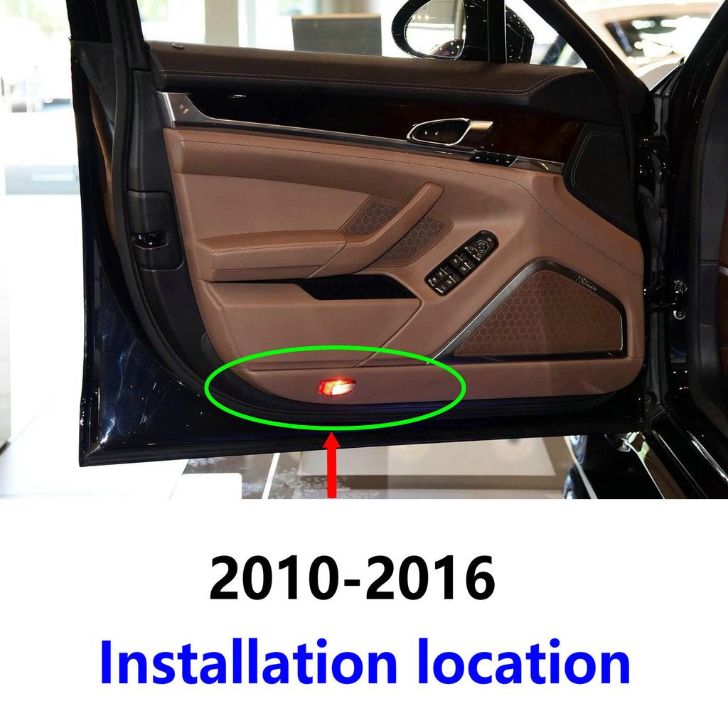 jbcp5 HD 2Pcs For Porsche Panamera 970 971 S 4S GTS GT3 2018 2019 2020 2021 2022 2023 2010-2026 Car Led Door Projector Welcome Light