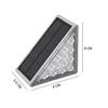 2 Pack Solar Landscape Light Ip67 Waterproof Stair Step Paver Lamp White/warm White/rgb Color for Outdoor Garden Courtyard Decor
