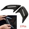2 шт. воздухозаборника для капота, аксессуары для модификации автомобиля, наклейки на воздухозаборник капота, наклейки в виде листа, автомобильные наклейки в виде акульих жабр