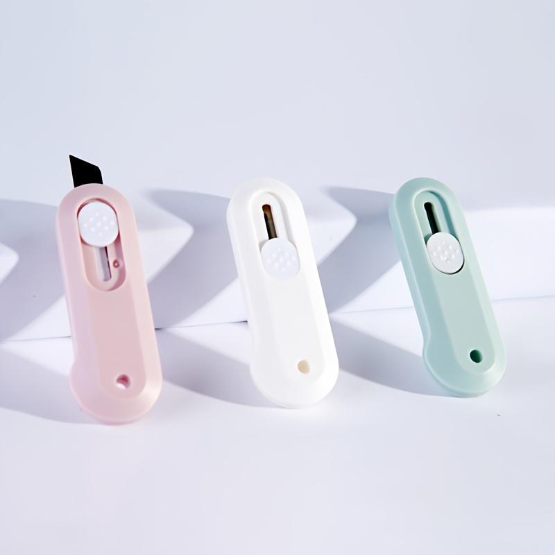 Портативный мини-нож для резки бумаги, нож для резки небольшого размера, канцелярский нож для дома, офиса, коробка для быстрой смены