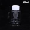 15-500Ml Transparent Plastic Bottle Wide Mouth Medicine Bottle With Screw Lid Seal Vials Liquid Reagent Container Food Grade