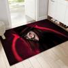V-Venoms Black Metal Band Floor Mat Soft Thickened Flannel Door Mat Non-Slip Living Room Rug Home Decor