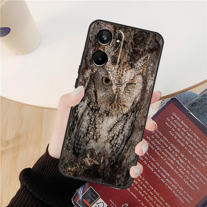 Camouflage Owl Case For Realme GT 7 Pro GT 6T 6 5 C55 C53 C51 C21Y C25S C61 C67 C75 10 11 12 13 14 Pro Plus