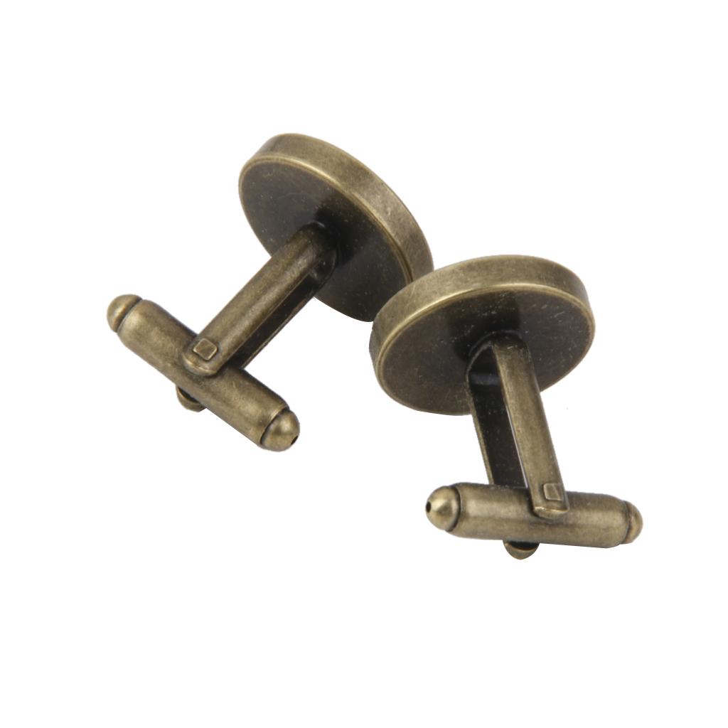 10 шт., 16 мм, круглые пустые настройки, базовые подушечки, запонки, запонки «сделай сам»