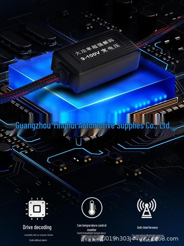 100W LED Headlight Assembly for 12V/24V Cars: Easy, Non-Destructive Installation