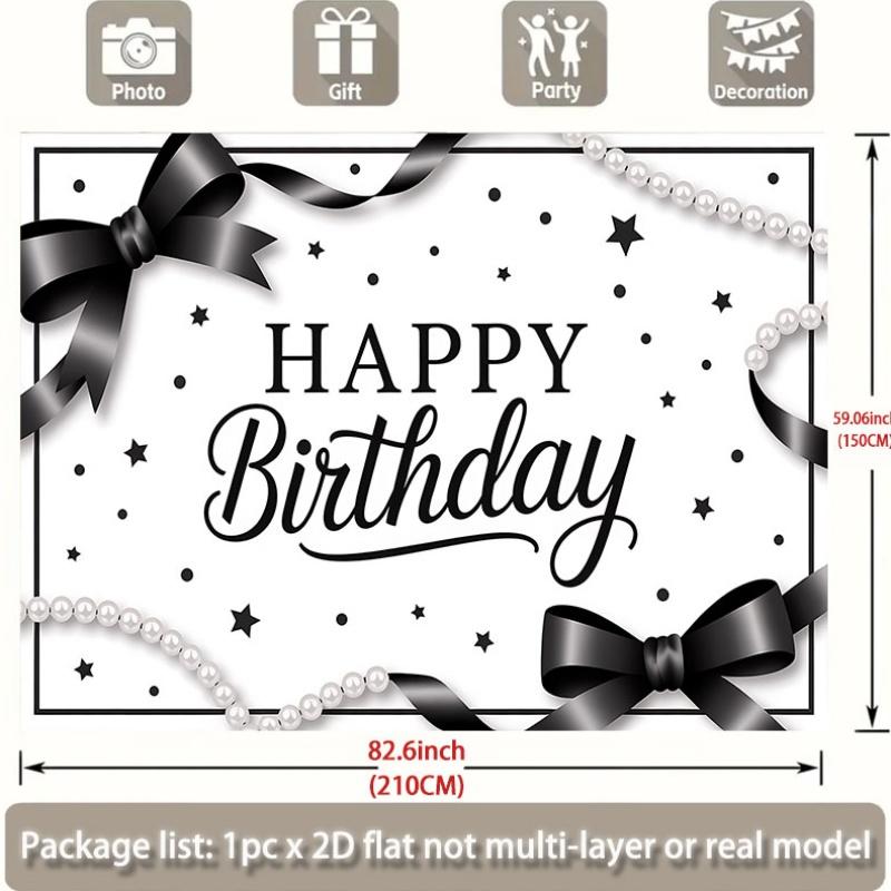 Party Backdrop Black White Flat Stylish Various Occasions Such Weddings Parties Photo Booth Decor Wedding Decor