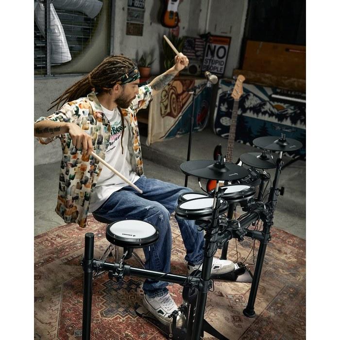 Donner Electronic Drum Set Mesh Folding Silent 450 Tones 50 Songs MIDI Anti-Vibration Cable Throne Sticks Headphones Beginner Adult Home