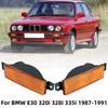 Front Bumper Indicator Turn Signal Lamp No Bulbs For BMW E30 320i 328i 335i 1987 1988 1989 1990 1991 63131380965 63131380966