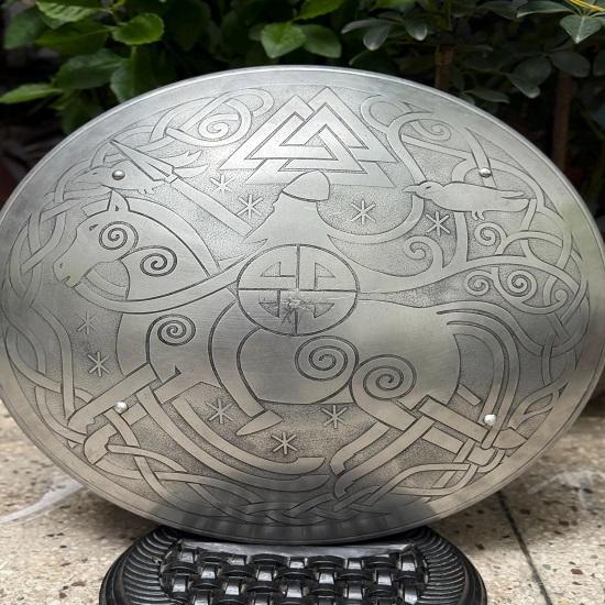 Алюминиевый Один на Слейпнире Щит викингов Скандинавская мифология Настенный декор