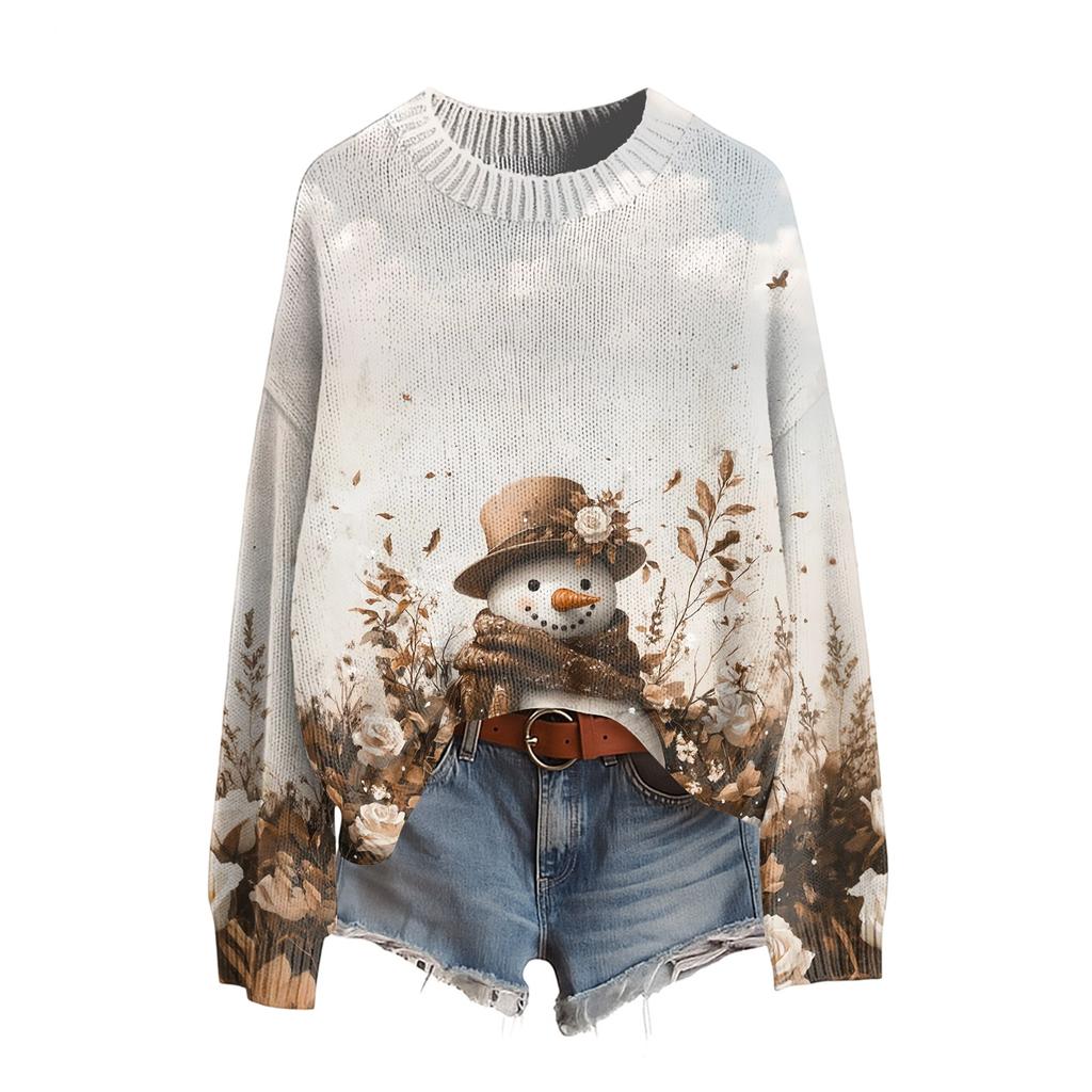 Женский смешной женский рождественский свитер с круглым вырезом, рождественский джемпер, рождественский наряд, уродливый свитшот, рождественский костюм