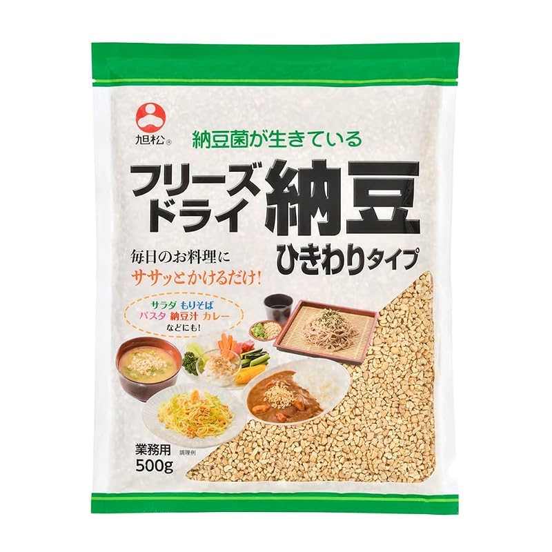 Asahimatsu Foods Freeze-Dried Ground Natto (500g, Commercial Size)