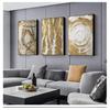 Wall Painting with Print On Canvas, Wall Decor, Posters and Prints for Decoration Laeacco Living Room, Art Photos with Melting Gold