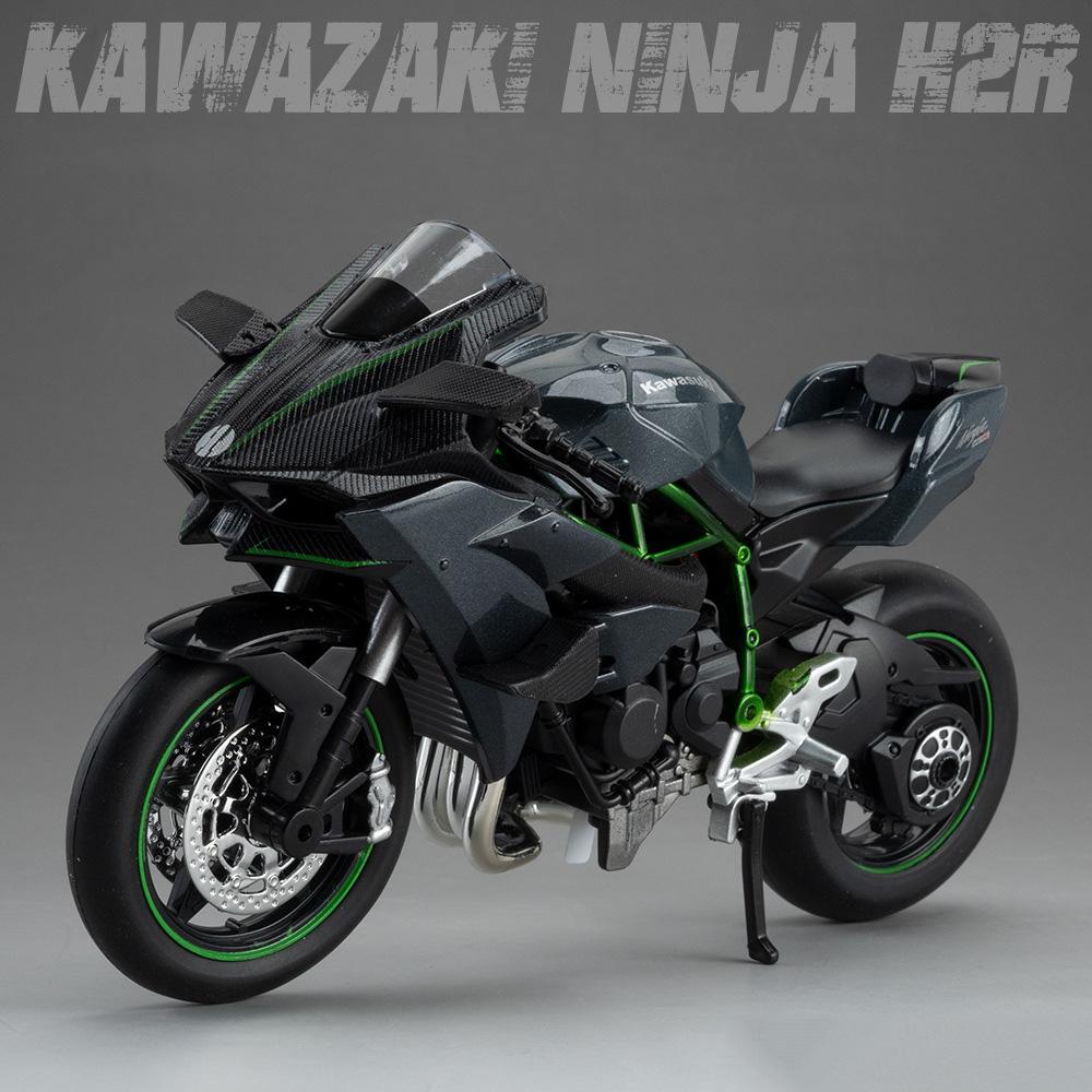 1:12 Моделей мотоциклов S1000RR Kawazaki NINJA H2R Игрушки Сплав Литье под давлением Звук Свет Амортизация Имитация Мотоцикл Подарок для мальчика