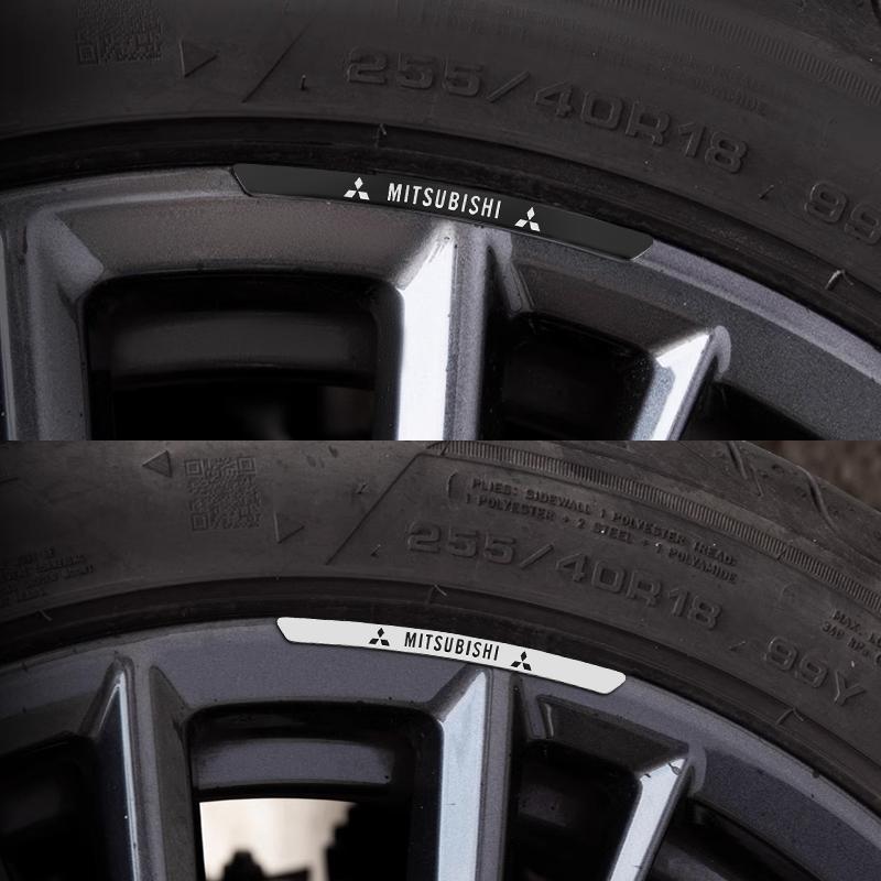 Алюминиевые наклейки с логотипом автомобиля Декор ступицы колеса автомобиля Для Mitsubishi Lancer 9 10 Outlander 3 Pajero ASX L200 Xpander Colt RalliArt