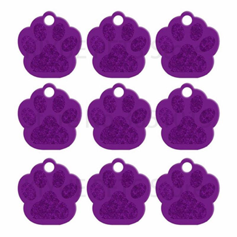 100 шт. Бирка для питомца с лапой, ID-бирка для собаки, с гравировкой на заказ, Именная табличка, Телефон, ID-бирки для собак, Персонализированный алюминиевый кулон для питомца, Брелок