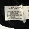 ARMANI JEANS made in Italy mesh leather jacket 50 black Men's Used