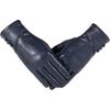 Winter Leather Gloves Women, Warm Wool Lining Touchscreen Texting