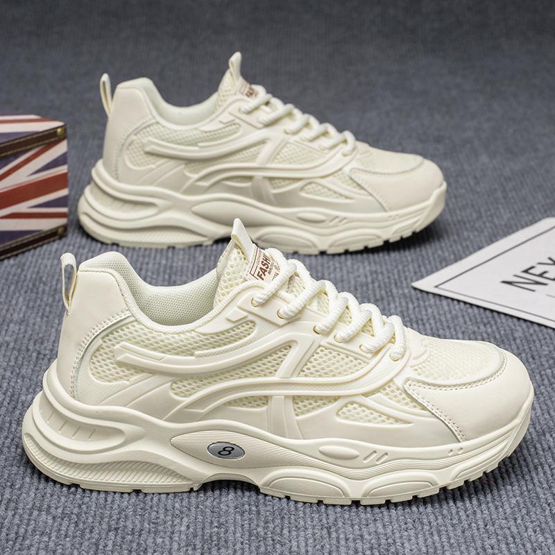 New Fashion Men 's Four Seasons Comfortable Thick Sole Shoes Students BoysTrending Soft Sole Breathable Casual Running Sneakers