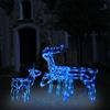 VidaXL Christmas String Lights 3 Pcs Reindeer Christmas Ornament Holiday Decoration Garden Patio Backyard Outdoor 328540