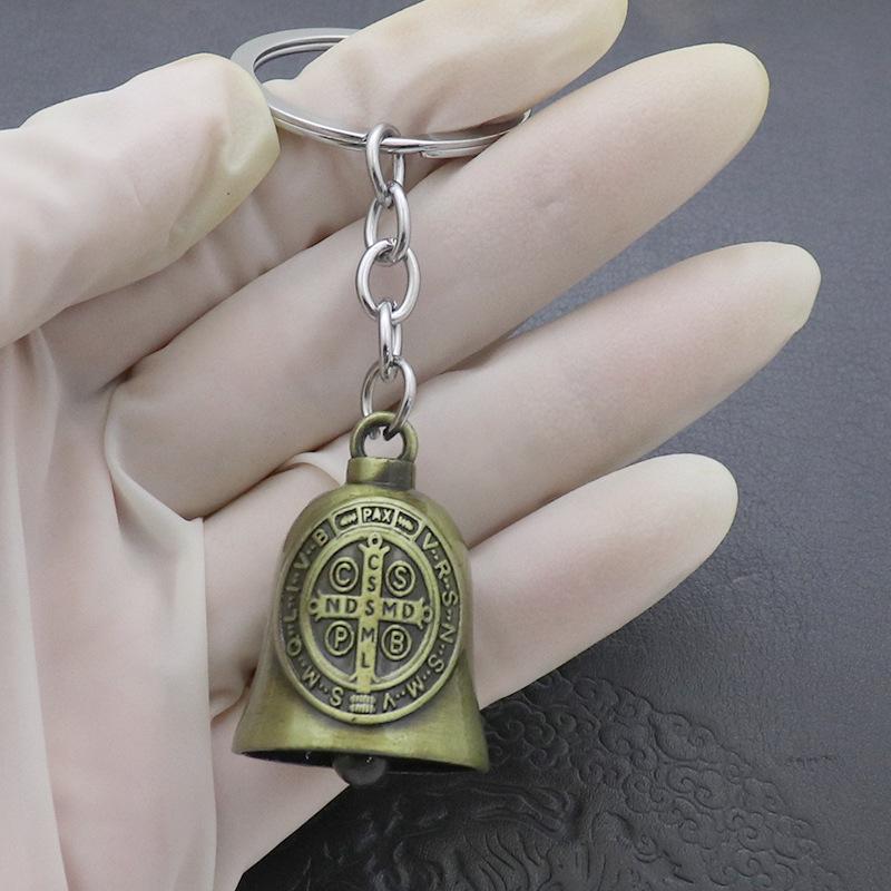 Ретро Металлический Брелок для Ключей с Подвеской-Колокольчиком - Украшение для Автомобиля и Сумки