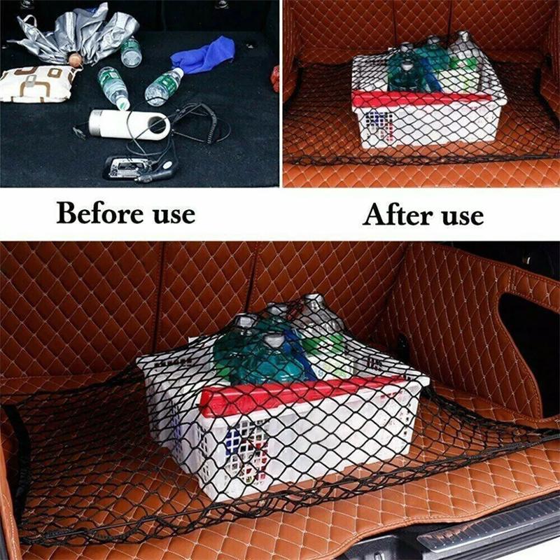 Универсальная большая автомобильная грузовая сетка из нейлона, эластичная сетка для хранения багажа, пикапа, аккуратной сетки для фургона, внедорожника, грузовика, сетчатого кармана