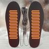 USB Нагреваемые стельки для обуви Электрические стельки с подогревом Моющаяся стелька для согрева ног Перезаряжаемая грелка для ног для зимнего кемпинга, рыбалки