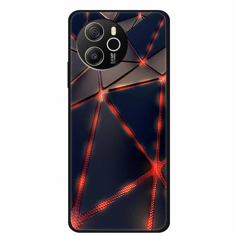 Для Blackview Shark 8 4G Чехол 6.78'' Мультяшный Черный Силиконовый ТПУ Мягкая Крышка Телефона для Blackview Shark 8 Защитный Para Shark 8 4G