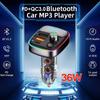 PD+QC3.0 Bluetooth FM-передатчик автомобильный радиомодулятор быстрое зарядное устройство двойной USB зарядное устройство для телефона RGB беспроводной комплект громкой связи MP3-плеер