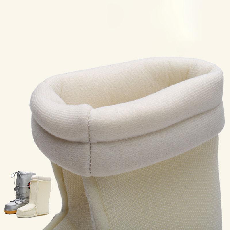 FiveFive Зимние зимние ботинки женские ботинки пушистые меховые ботинки из искусственного меха со шнуровкой на платформе средней высоты икры лыжные ботинки