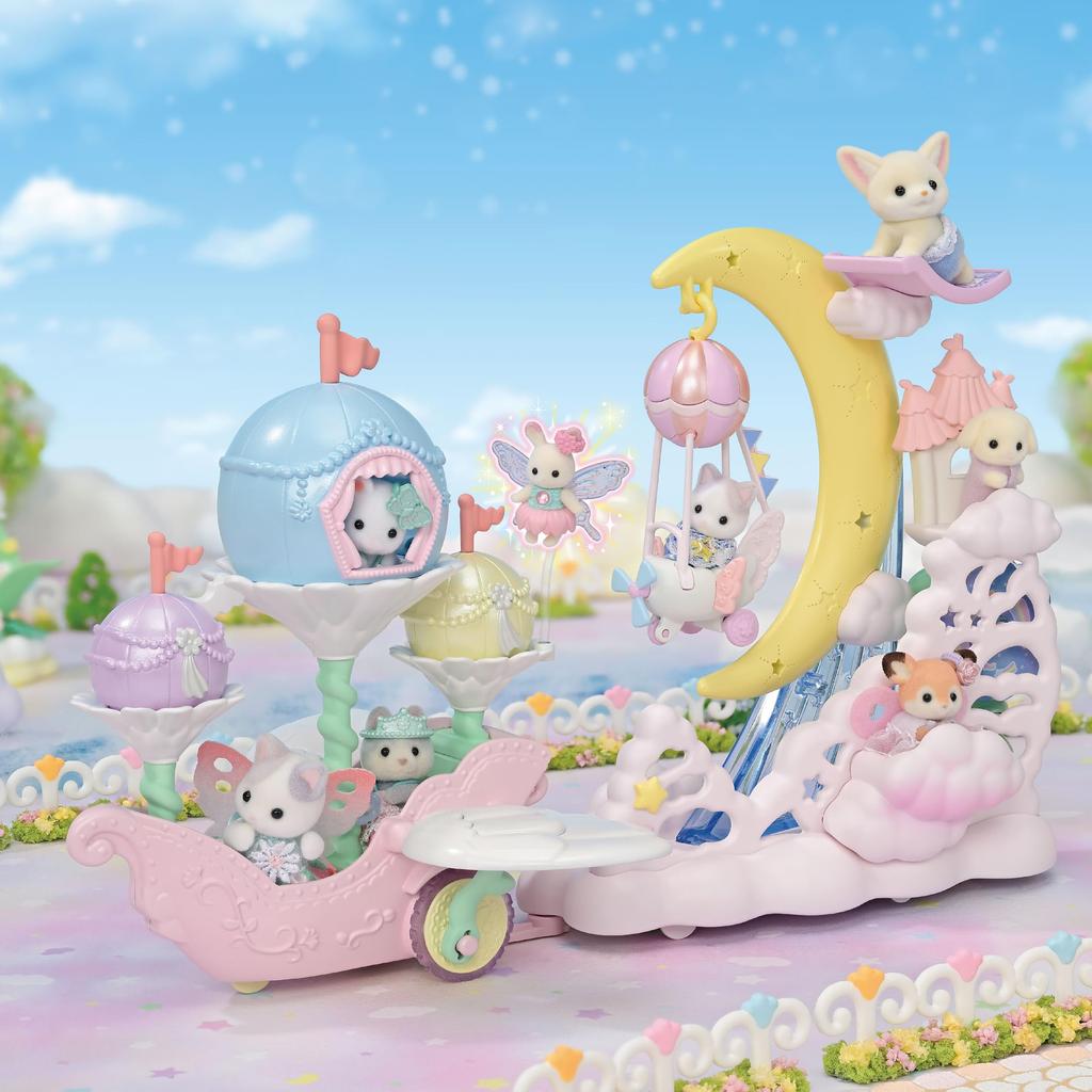 Парк развлечений Sylvanian Families Аттракцион Воздушный корабль в ST Mark Сертификация Для детей от 3 лет и старше Игрушечный кукольный домик Sylvanian Families EPOCH [Yumeiro