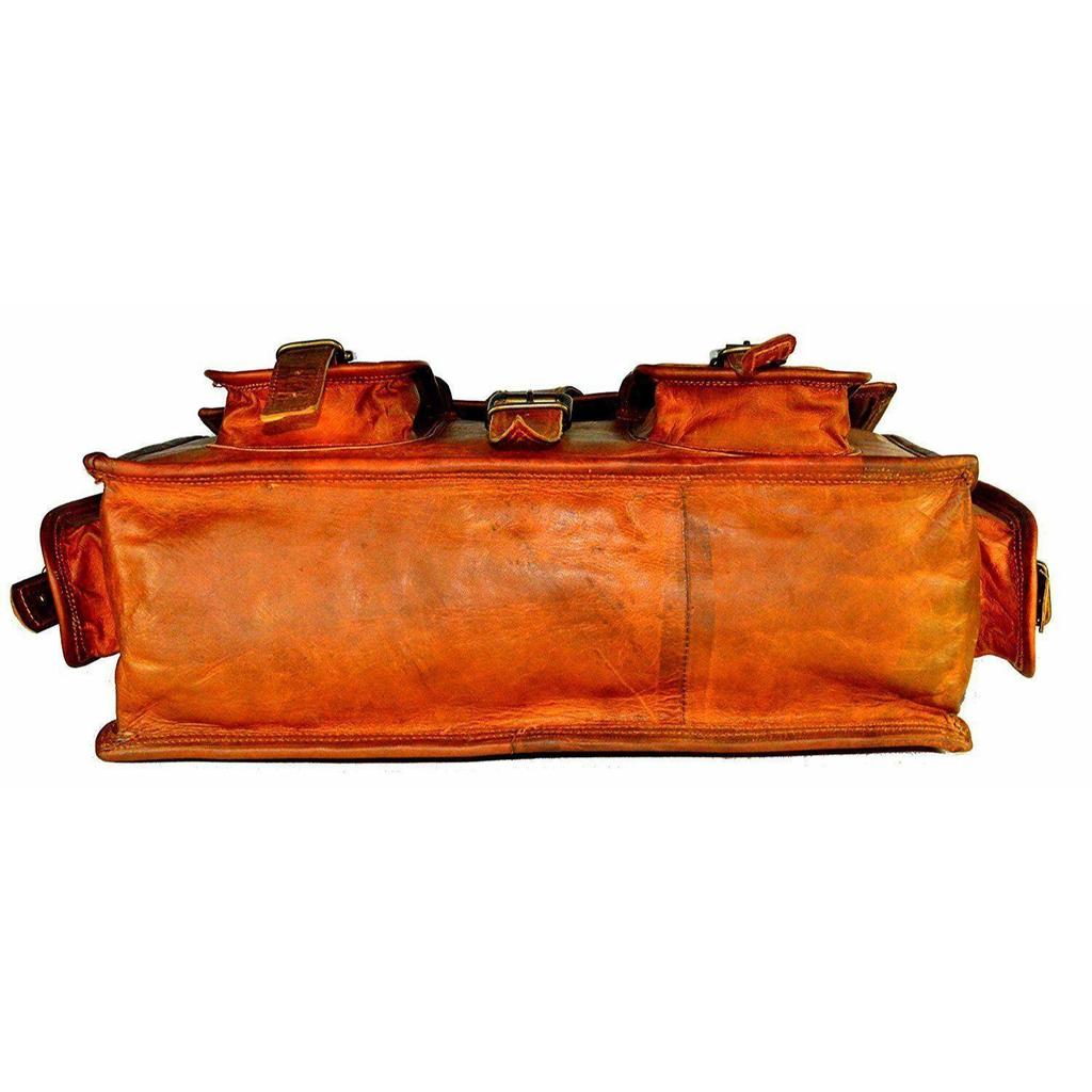 Новая винтажная коричневая кожаная сумка-мессенджер из натуральной кожи, сумка для ноутбука, портфель