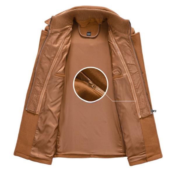 Тренч для мужчин Шерстяное пальто для мужчин Куртки для мужчин Модная куртка и пальто Мужские пальто Пальто с двойным воротником Защитная куртка от холода