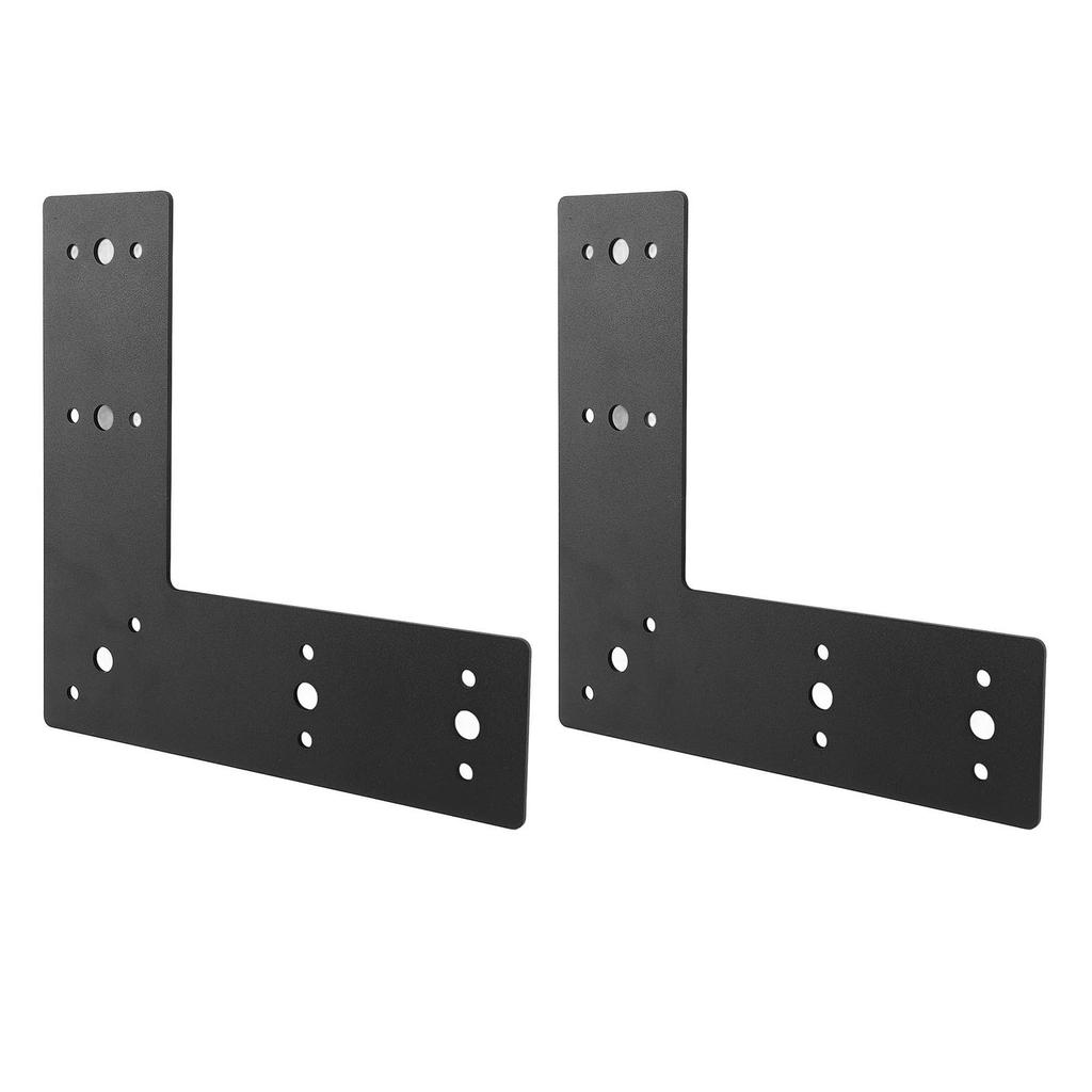 L-образный плоский кронштейн Черный порошковый окрашенный Углеродистая сталь Прямоугольная плоская соединительная пластина Угловой кронштейн для ремонта дома