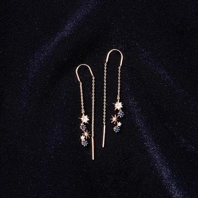 Серьги из серебра 925 пробы «Ежедневная свобода, Звездный отдых» W