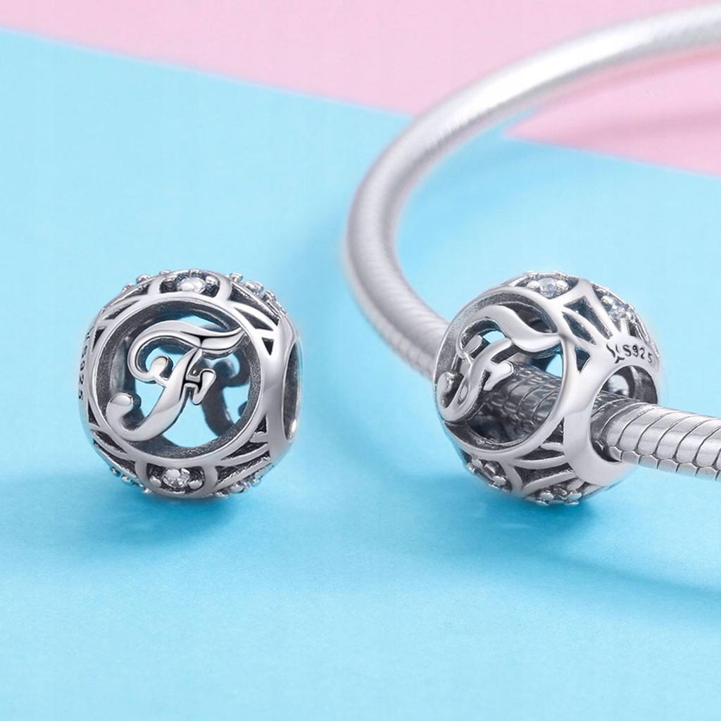 Charms Do Pandora Zawieszka Charms Litera F Srebro 925