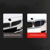 Car front grille stripABSFence decorative strips are suitable for BMW1Department9Rod F20 2015-2019
