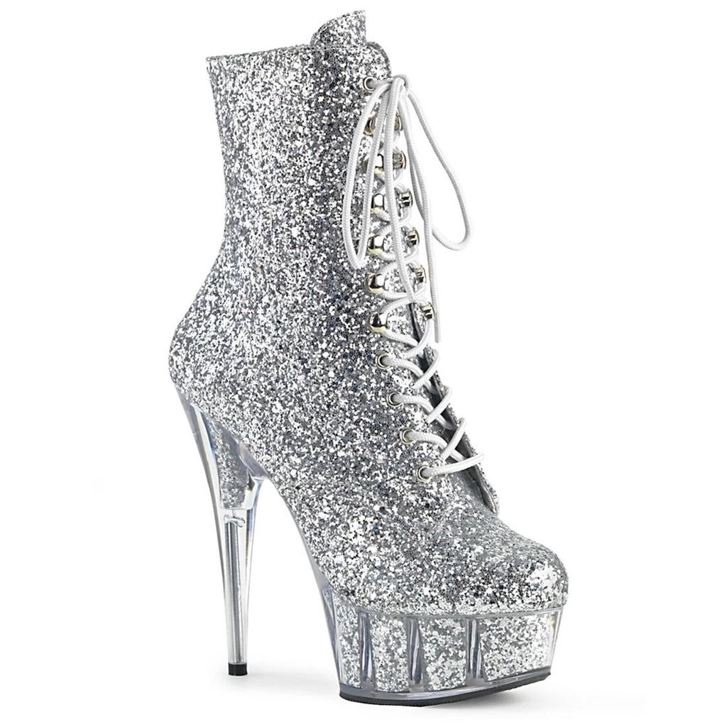 Fashion New Fashion Sexy Knight Female 8 Inch High Heel Platform Ankle Boots for Women Autumn Winter Shoes 15cm Black Pole Dancing Boots