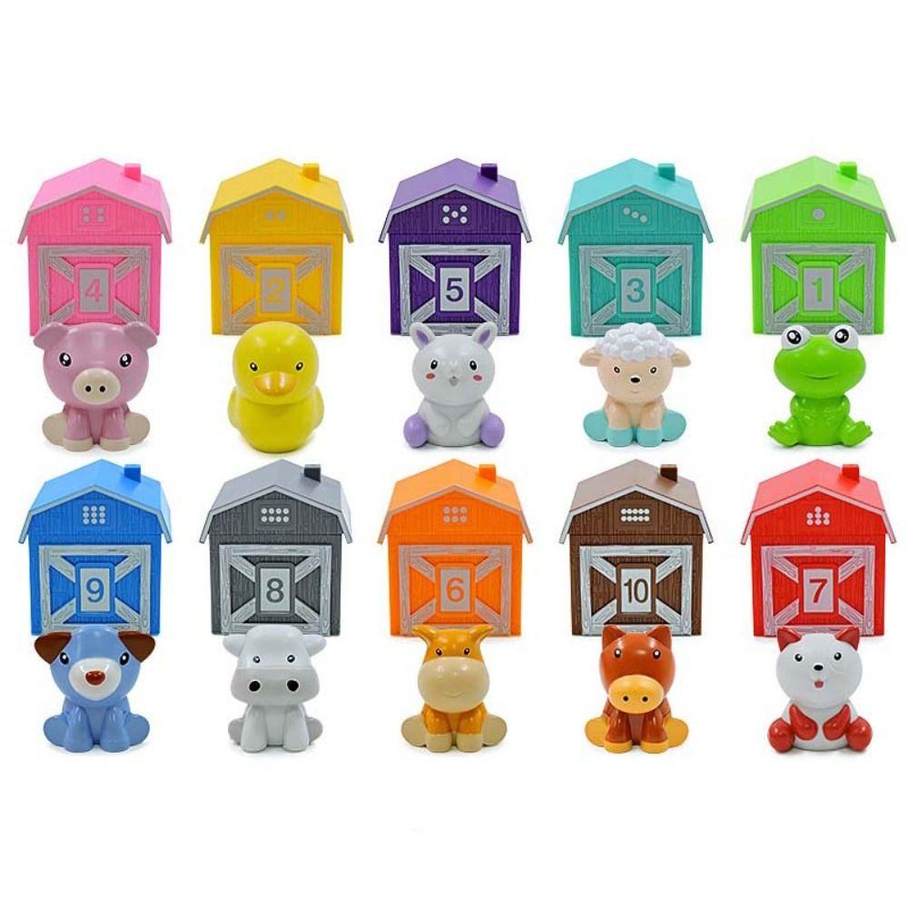 Color Sorting Animal Finger Puppets Early Education Toddler Learning Toys  Kids Toy
