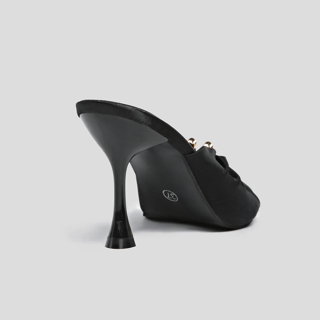 Дизайнерские летние женские шлепанцы Модные с открытым носком на тонком высоком каблуке Обувь Уличный стиль Стриптиз-вечеринка Слайды Zapatos De Mujer