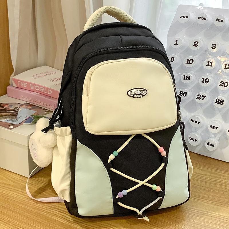 Children's Schoolbags, Primary School Students, Female College Students, Large-capacity High School, Junior High School Students, Contrasting Color