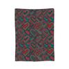 Scratched Heart Pattern Blankets Velvet Print  Portable Lightweight Throw Blankets for Bed Outdoor Plush Thin Quilt