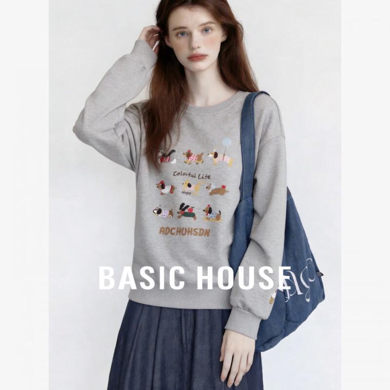 Женская графическая толстовка Basic House с круглым вырезом