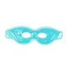 3D Dual-Use Gel Eye Mask for Sleep, Cooling and Relaxing, Reusable, Refrigerator-Safe (Openwork Beaded Eye Mask, Blue (Colored Beads))