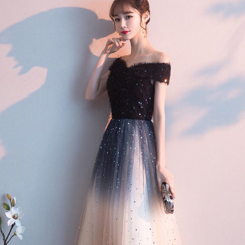 Длинное вечернее платье женское элегантное бальное платье трапециевидной формы из тюля для свадебной вечеринки и выпускного вечера