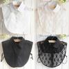 Fashion False Fake Collar Tie for Women Solid Lapel Necklace Decoration Crochet Detachable Collar Female Shirt Collar