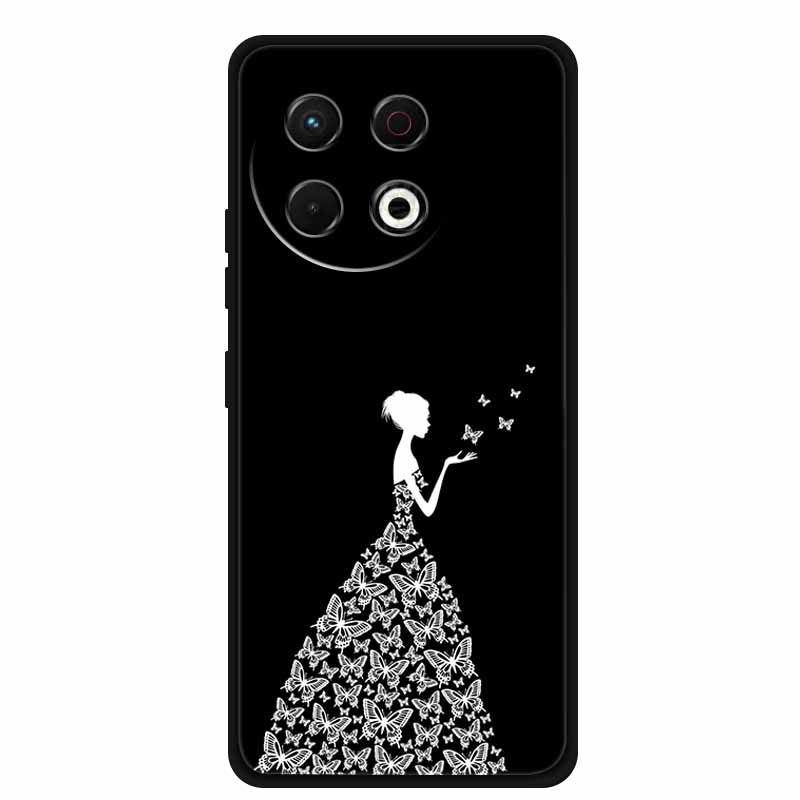 Чехол для Tecno Spark 30 Pro 4G Spark30 Pro Coque Черный Силиконовый Мягкий Задний Чехол Чехол для Телефона Tecno Spark 30 Pro 30Pro Сумка
