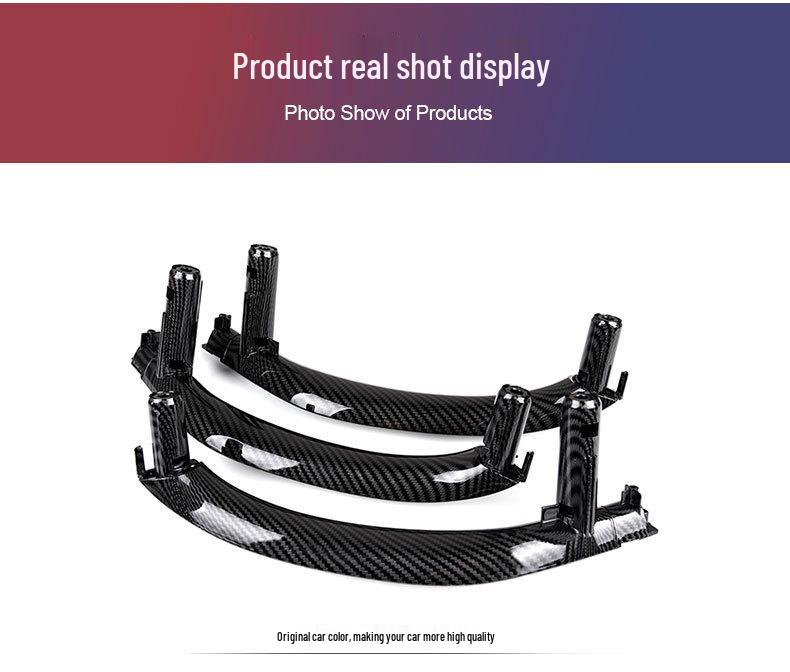 BMW X5/X6 F15/F16 Carbon Fiber Grain Interior Door Pull Handle Trim