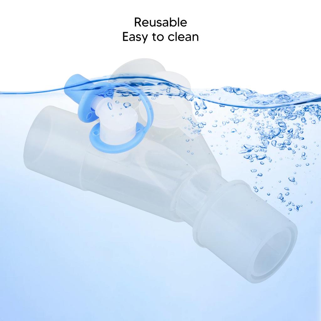 Тройник-коннектор для кислородной трубки 2 отверстия многоразовый легко очищаемый для шланга дыхательного аппарата